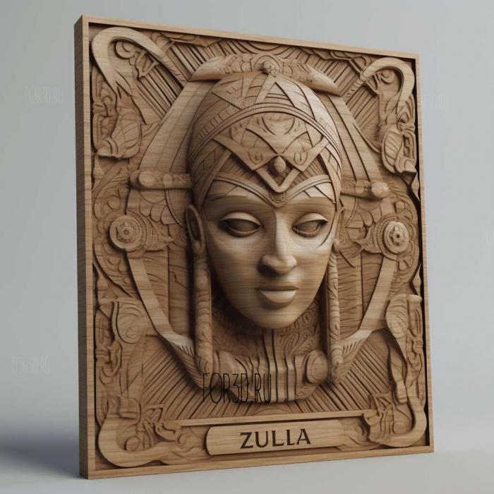 Zula 3 stl model for CNC